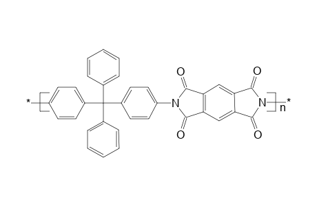 Poly(tetraphenylmethane pyromellitic imide)
