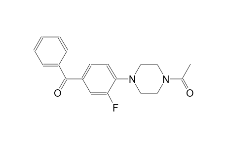 [4-(4-Acetyl-1-piperazinyl)-3-fluorophenyl](phenyl)methanone