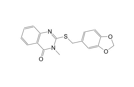 2-[(1,3-benzodioxol-5-ylmethyl)sulfanyl]-3-methyl-4(3H)-quinazolinone