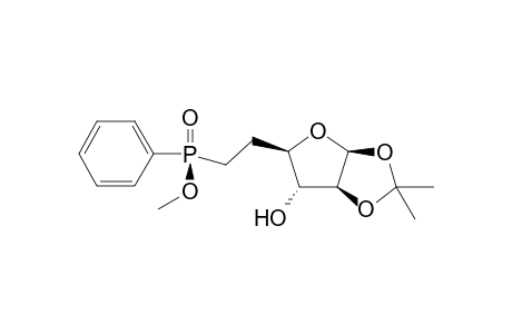 5,6-Dideoxy-1,2-O-isopropylidene-5-[(R and S)-(methoxy)phenylphosphinyl]-.beta.-D-arabino-hexofuranose