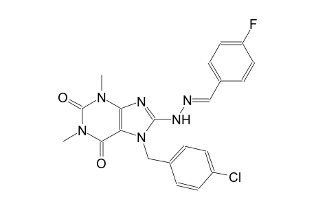 4-fluorobenzaldehyde [7-(4-chlorobenzyl)-1,3-dimethyl-2,6-dioxo-2,3,6,7-tetrahydro-1H-purin-8-yl]hydrazone