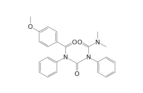 1-(Dimethylcarbamoyl)-3-(4'-methoxybenzoyl)-1,3-diphenylurea
