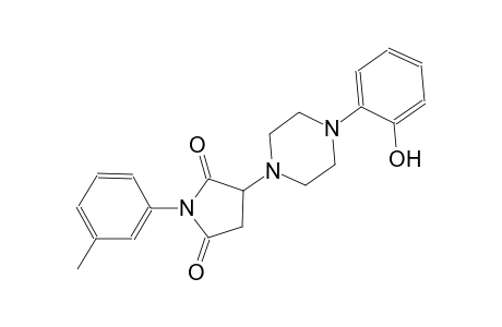 3-[4-(2-hydroxyphenyl)-1-piperazinyl]-1-(3-methylphenyl)-2,5-pyrrolidinedione