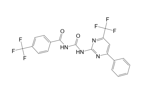 N-[oxo-[[4-phenyl-6-(trifluoromethyl)-2-pyrimidinyl]amino]methyl]-4-(trifluoromethyl)benzamide