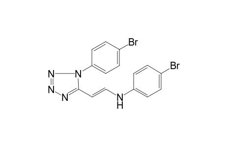 Benzenamine, 4-bromo-N-[2-[1-(4-bromophenyl)-5-tetrazolyl]ethenyl]-
