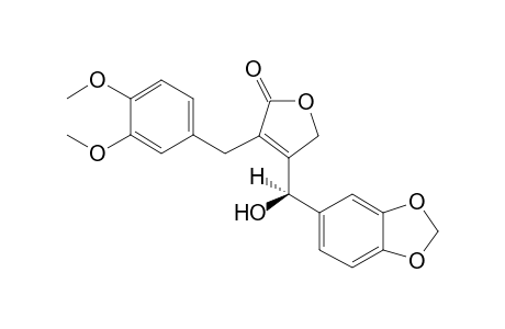 3-[(R)-1,3-benzodioxol-5-yl(hydroxy)methyl]-4-veratryl-2H-furan-5-one