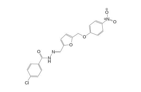 4-chloro-N'-((E)-{5-[(4-nitrophenoxy)methyl]-2-furyl}methylidene)benzohydrazide