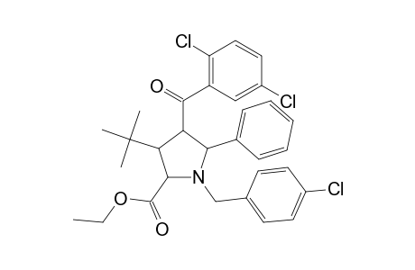 Proline, 1-[(4-chlorophenyl)methyl]-4-(2,5-dichlorobenzoyl)-3-(1,1-dimethylethyl)-5-phenyl-, ethyl ester
