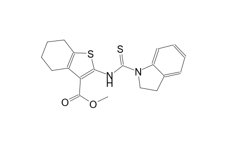 methyl 2-[(2,3-dihydro-1H-indol-1-ylcarbothioyl)amino]-4,5,6,7-tetrahydro-1-benzothiophene-3-carboxylate