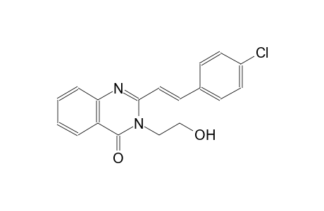 2-[(E)-2-(4-chlorophenyl)ethenyl]-3-(2-hydroxyethyl)-4(3H)-quinazolinone