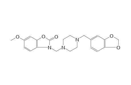 2(3H)-benzoxazolone, 3-[[4-(1,3-benzodioxol-5-ylmethyl)-1-piperazinyl]methyl]-6-methoxy-