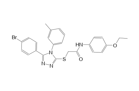 2-{[5-(4-bromophenyl)-4-(3-methylphenyl)-4H-1,2,4-triazol-3-yl]sulfanyl}-N-(4-ethoxyphenyl)acetamide
