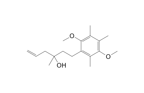 1-(2,5-dimethoxy-3,4,6-trimethyl-phenyl)-3-methyl-hex-5-en-3-ol
