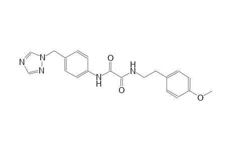 ethanediamide, N~1~-[2-(4-methoxyphenyl)ethyl]-N~2~-[4-(1H-1,2,4-triazol-1-ylmethyl)phenyl]-