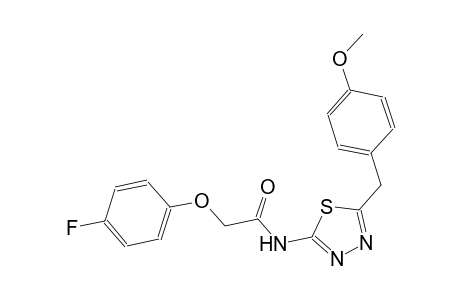 2-(4-fluorophenoxy)-N-[5-(4-methoxybenzyl)-1,3,4-thiadiazol-2-yl]acetamide