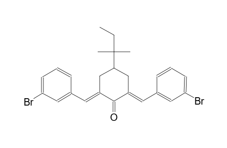 cyclohexanone, 2,6-bis[(3-bromophenyl)methylene]-4-(1,1-dimethylpropyl)-, (2E,6E)-