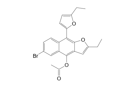 6-Bromo-2-ethyl-9-(5-ethyl-2-furyl)naphtho[2,3-b]furan-4-yl acetate