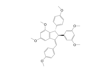 1Z-2-ALPHA,3-BETA,2-(3,5-DIMETHOXYPHENYL)-2,3-DIHYDRO-3-(4-METHOXYPHENYL)-1-[(4-METHOXYPHENYL)-METHYLENE]-1H-4,6-DIMETHOXY-INDENE