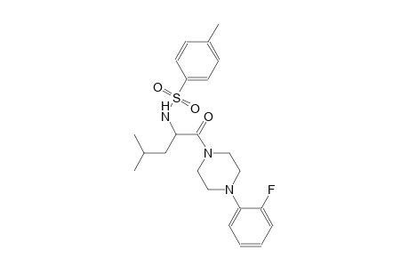 N-(1-{[4-(2-fluorophenyl)-1-piperazinyl]carbonyl}-3-methylbutyl)-4-methylbenzenesulfonamide