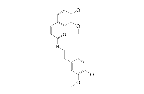 N-CIS-FERULOYLMETHOXYTYRAMINE