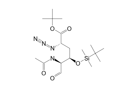 TERT.-BUTYL-2-ACETAMIDO-5-AZIDO-3-O-[(TERT.-BUTYL)-DIMETHYLSILYL]-2,4,5-TRIDEOXY-D-XYLO-HEXURONATE