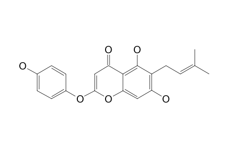 5,7-DIHYDROXY-2-(PARA-HYDROXYPHENOXY)-6-PRENYL-CHROMONE