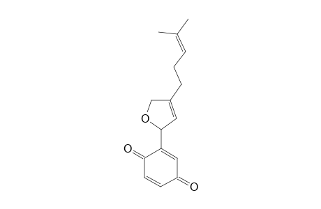 DIHYDROECHINOFURAN;2-[4-(4-METHYL-3-PENTENYL)-2,5-DIHYDROFURAN-2-YL]-1,4-BENZOQUINONE