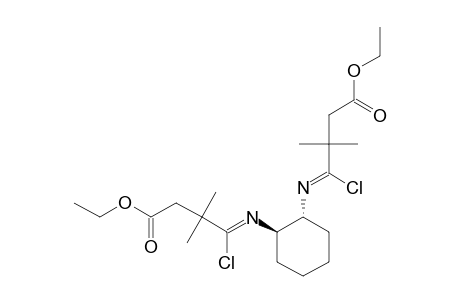 (+)-3,3'-([(1R,2R)-CYClOHEXAN-1,2-DIYL]-DINITRILOBIS-(CHLOROMETHANO))-3,3'-DIMETHYLBIS-[BUTANOIC-ACID]-DIMETHYLESTER