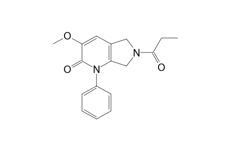 3-Methoxy-6-(1-oxopropyl)-1-phenyl-1,5,6,7-tetrahydro-2H-pyrrolo[3,4-b]pyridin-2-one