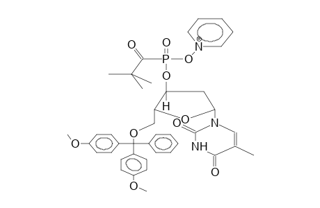 5'-DIMETHOXYTRITYLTHYMIDINE-3'-(PYRIDINIO-N-OXY)(PIVALOYL)PHOSPHONATECATION