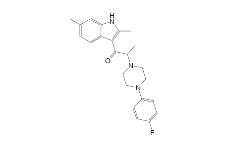 1-(2,6-dimethyl-1H-indol-3-yl)-2-[4-(4-fluorophenyl)-1-piperazinyl]-1-propanone