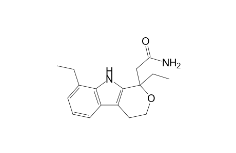 2-(1,8-diethyl-4,9-dihydro-3H-pyrano[3,4-b]indol-1-yl)acetamide