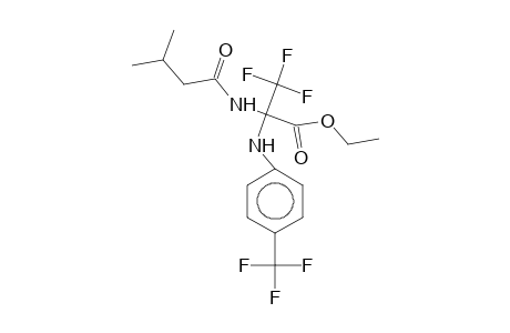 Ethyl 3,3,3-trifluoro-2-isovaleramido-2-[4-(trifluoromethyl)anilino]propionate