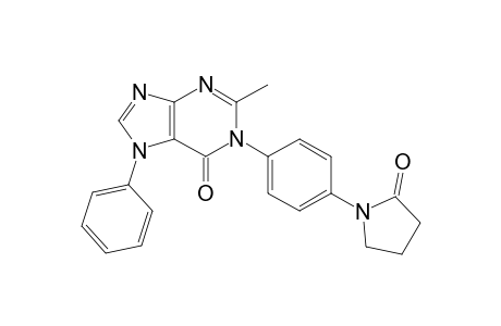 6H-Purin-6-one, 1,7-dihydro-2-methyl-1-[4-(2-oxo-1-pyrrolidinyl)phenyl]-7-phenyl-
