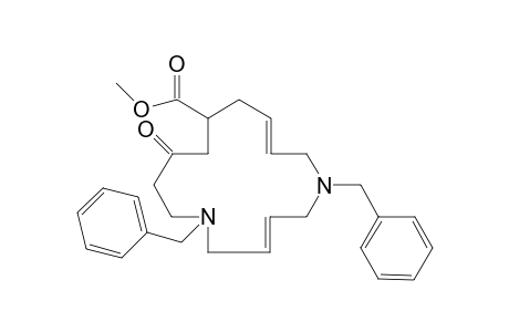 (3E,13E)-1,6-dibenzyl-9-keto-1,6-diazacyclopentadeca-3,13-diene-11-carboxylic acid methyl ester