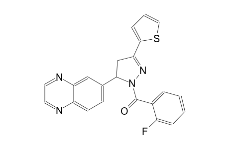 quinoxaline, 6-[1-(2-fluorobenzoyl)-4,5-dihydro-3-(2-thienyl)-1H-pyrazol-5-yl]-