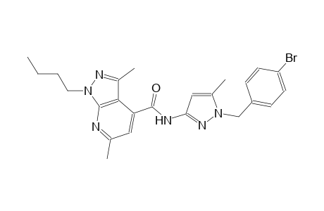 N-[1-(4-bromobenzyl)-5-methyl-1H-pyrazol-3-yl]-1-butyl-3,6-dimethyl-1H-pyrazolo[3,4-b]pyridine-4-carboxamide