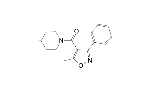 4-methyl-1-[(5-methyl-3-phenyl-4-isoxazolyl)carbonyl]piperidine
