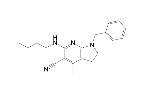 6-n-butylamino-1-benzyl-4-methyl-5-cyano-7-azaindoline