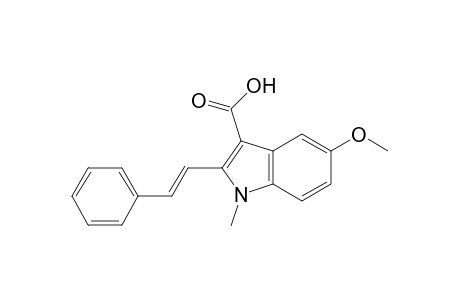 1H-Indole-3-carboxylic acid, 5-methoxy-1-methyl-2-(2-phenylethenyl)-, (E)-