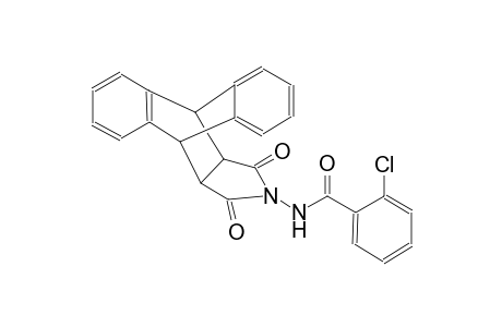 2-chloro-N-(12,14-dioxo-11,12,14,15-tetrahydro-9H-9,10-[3,4]epipyrroloanthracen-13(10H)-yl)benzamide