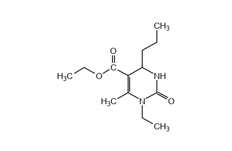 1-ETHYL-6-METHYL-2-OXO-4-PROPYL-1,2,3,4-TETRAHYDRO-5-PYRIMIDINECARBOXYLIC ACID, ETHYL ESTER