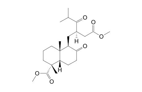 METHYL-(1R-(1-ALPHA,4A-BETA,5-BETA-(2R*)-8A-ALPHA))-5-(3-METHOXYCARBONYL-2-(2-METHYL-1-OXOETHYL)-PROPYL)-1,4A-DIMETHYL-6-OXO-PERHYDRO-1-NA
