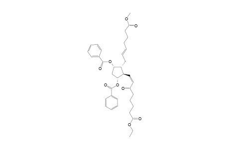 (+/-)-1-ALPHA,4-ALPHA-DIBENZOYLOXY-3-ALPHA-(6-METHOXYCARBOYNL-2Z-HEXENYL)-2-BETA-(3-OXO-6-ETHOXYCARBONYL-2Z-HEPTENYL)-CYClOPENTANE