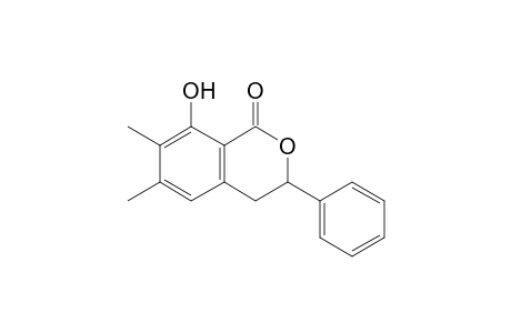 8-Hydroxy-6,7-dimethyl-3-phenyl-3,4-dihydro-isochroman-1-one