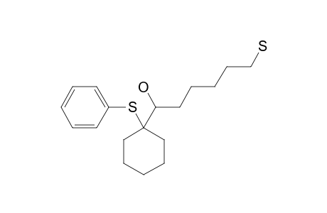 6-HYDROXY-6-[1'-(PHENYLSULFANYL)-CYCLOHEXYL]-1-SULFANYLHEXANE