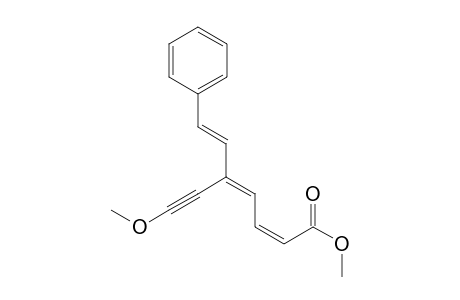 Methyl (2Z,4Z,6E)-5-(2-methoxyethynyl)-7-phenylhepta-2,4,6-trienoate