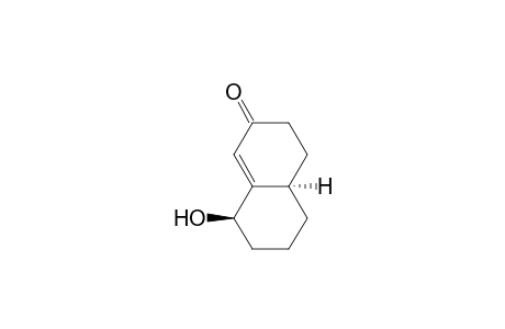 2(3H)-Naphthalenone, 4,4a,5,6,7,8-hexahydro-8-hydroxy-, trans-