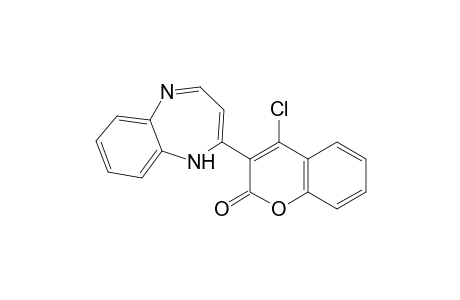 3-(1H-1,5-Benzodiazepin-2-yl)-4-chlorocoumarin