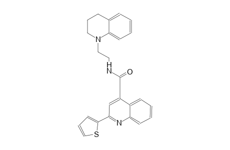 N-[2-(3,4-dihydro-1(2H)-quinolinyl)ethyl]-2-(2-thienyl)-4-quinolinecarboxamide